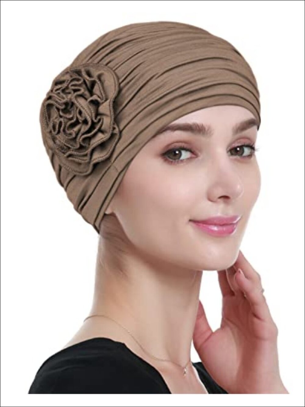 Chemo Hair Loss Headwear Flower Beanie Cancer Cap Viscose Turb